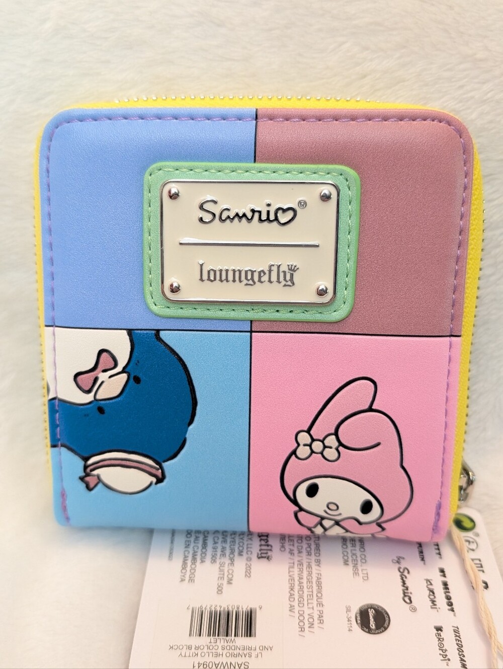 Loungefly hardtag hello kitty colorblock wallet nwt - Picture 3 of 5